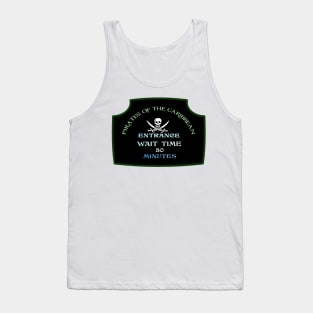 Classic Queue Wait Sign - POTC Tank Top